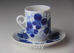 Set of 4 Vintage Elsa ARABIA OF FINLAND Espresso/Coffee Cup & Saucer