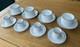 Set Of 8 Vintage Phillipe Deshoulieres Limoges Porcelain Coffee Cups & Saucers