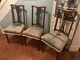 Set X 3 Vintage Wooden Industrial Rustic Coffee Sack Upholstered Chairs