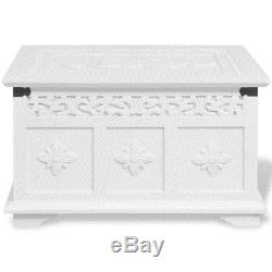 Shabby Chic Storage Chest Coffee Side End Table Vintage Wooden Trunk Toy Box Set
