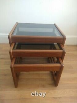 Side tables set of 3 coffee tables stonehill g plan style mid century vintage