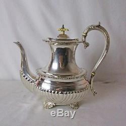 Silver Plated 4 Pc Tea & Coffee Set Vintage Birks Regency Plate Great Condition