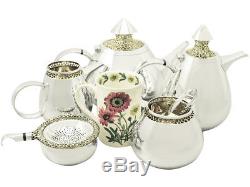 Sterling Silver Six Piece Tea and Coffee Set Vintage, 1970s