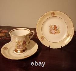 Stunning Vintage Lustre Pearlescent Tea / Coffee Set. Made In Poland, Chodziez