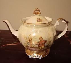 Stunning Vintage Lustre Pearlescent Tea / Coffee Set. Made In Poland, Chodziez