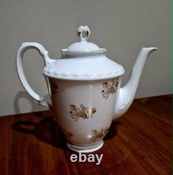 Stunning Vintage Richard Ginori'Gold Floral' Coffee Pot Set