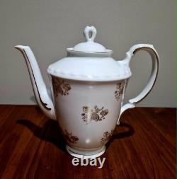 Stunning Vintage Richard Ginori'Gold Floral' Coffee Pot Set