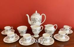 Stunning Vintage Wedgwood Ashford 16 Piece Coffee Set in Excellent Condition