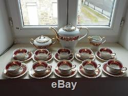 Stunning vintage French porcelain de Luxe 23 piece tea set / coffee set