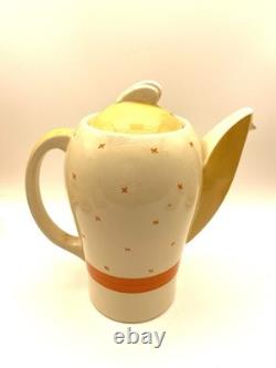Susie Cooper Burslem Coffee Set 5 Cups Saucers Plus Coffee Pot Vintage