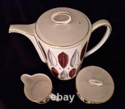 Susie Cooper Hyde Park Coffee Pot, 6 Coffee cans & saucers, 1959 Vintage