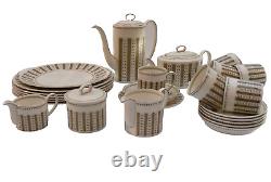 Susie Cooper/Wedgwood stylish 30pc tea/coffee set Persia pattern vintage 1960s