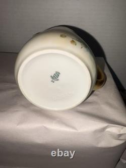Swiss Langenthal Vintage Porcelain Hand Painted Cherry Coffee Pot Set 4pc