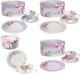Tea/ Coffee Cup With Dessert Plates Set 3 Shabby Chic Vintage Porcelain