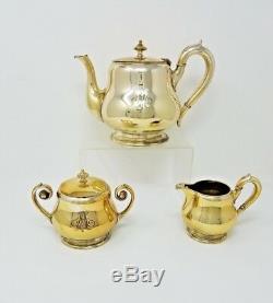 Tea Set Coffee Service Silver Plate J L HERRMANN Vienna Austria Vintage
