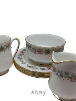 Tea Set Paragon Multi Belinda Floral Bone China Coffee Pot Cups VintageDQ