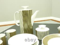 Thomas Germany Coffee Service for 6 persons Strip Decor Fifties 50er years
