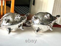 Towle Grand Duchess Vintage Silverplate 5 Pc Tea Coffee Set & Tray E. P6955 Oval