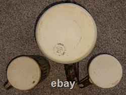 Tremar Cornish Pottery, Vintage handmade stonewear, 20 piece studio coffee set