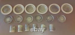 Tremar Cornish Pottery, Vintage handmade stonewear, 20 piece studio coffee set