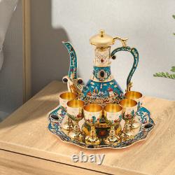 Turkish Tea Set Vintage Coffee Set With Pot with6 Cups for Wedding Christmas