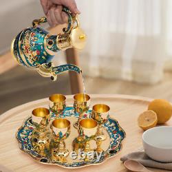 Turkish Tea Set Vintage Coffee Set With Pot with6 Cups for Wedding Christmas