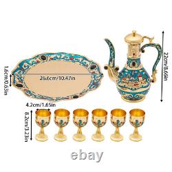 Turkish Tea Set Vintage Coffee Set With Pot with6 Cups for Wedding Christmas