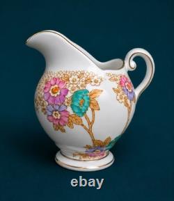 Tuscan Plant Vintage Fine English Bone China Coffee Set for Four c1930s