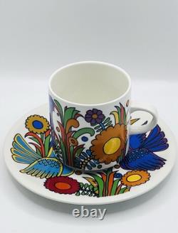 VILLEROY & BOCH / ACAPULCO / Coffee Set For 3 / Vintage / 9 Items / VGC