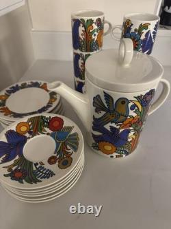 VILLEROY & BOCH / ACAPULCO / Coffee or Tea Set For 6 / Vintage / 19 Items / VGC