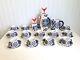Vintage 1970's Sargadelos Spain Hand Painted Toxo Totem Coffee Set For 12 V. Rare