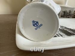 VINTAGE 60s Villeroy & Boch Amsterdam Coffee Set Pot, Creamer, Sugar, 6 Cups +