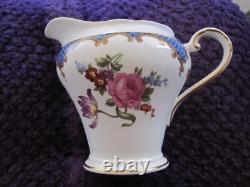 VINTAGE, Aynsley WINTON BLUE, BONE CHINA Gilded FULL Coffee Set 1930's, UNUSED