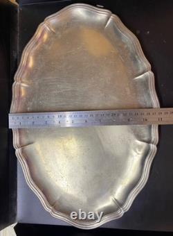 VINTAGE Coffee/Tea Set Of 5 Pc Tea/coffee/Milk Pots, Sugar Bowl & Melchior Tray