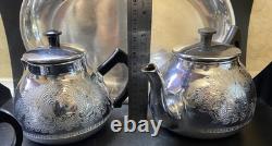 VINTAGE Coffee/Tea Set Of 5Pc Teapot, Coffee Pot Milk Pot, Sugar Bowl & Tray USSR
