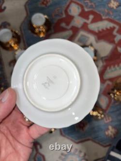 VINTAGE EPIAG CHINA GOLD LUSTRE COFFEE SET X6 Czechoslovakia Jug, Sugar Bowl