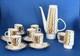 Vintage Freiberger Porzellan Coffee/ Espresso Set -mid-century 1950's Geometric