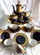 Vintage Graf Von Henneberg Porzellan Ilmenau Germany Echt Kobalt Coffee Set 15pc