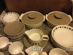 VINTAGE J AND G MEAKIN DINNER, COFFEE AND TEA SET, retro, collectable