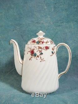 VINTAGE Minton ANCESTRAL Fine Bone China Tea Coffee Set Tea Pot S376