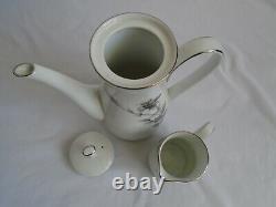 VINTAGE NORITAKE JAPANESE Coffee Set 6682 L'Amor Demitasse Cups Coffee Pot