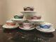 Vintage Palombini Espresso/coffee Cup & Saucer Italy Set For 6 -rare