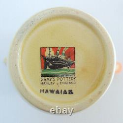 VINTAGE SUSIE COOPER FOR GRAY'S POTTERY ART DECO HAWAIIAN 3 PC COFFEE SET c1929