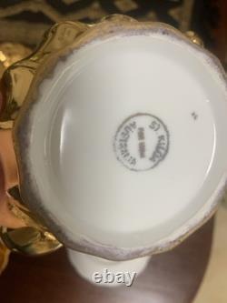 VINTAGE St Kilda Australia Fine China Gold Coffee Tea Set for 6 (c. 50s/60s)