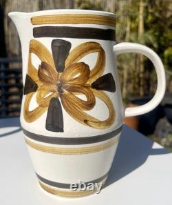 VTG Cinque Ports Pottery Monastery Rye Coffee Tea Set Brown Floral 70s 14 Piece