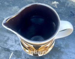 VTG Cinque Ports Pottery Monastery Rye Coffee Tea Set Brown Floral 70s 14 Piece