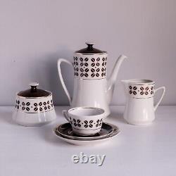 VTG Coffee / Tea Set, Demitasse Cups and Saucers Coffee Service for 6