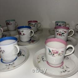 VTG Haviland Limoges Flower Breakfast Set 20 Coffee Serving espresso 1878 Antiqu