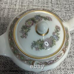 VTG Miniature Wedgwood Kutani Crane Tea Coffee Set England Bone China 8 Pieces