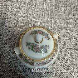 VTG Miniature Wedgwood Kutani Crane Tea Coffee Set England Bone China 8 Pieces